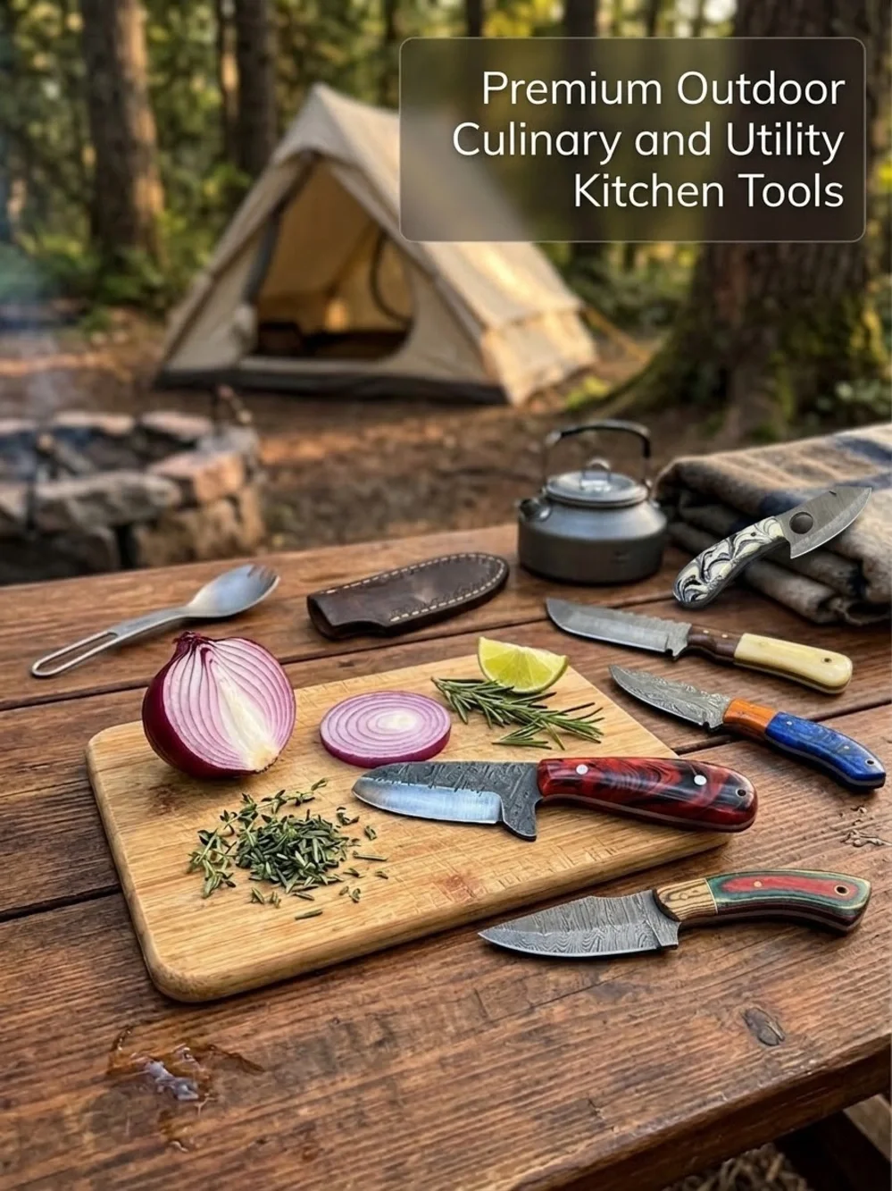 *SOLD*#3 HANDMADE/FORGED PREMIUM OUTDOOR CULINARY & UTILITY TOOL (FREE SHIPPING